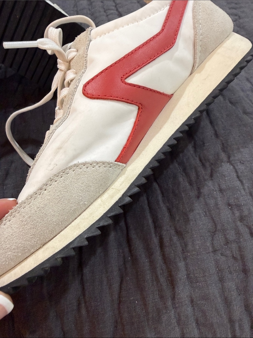 rag & bone White and Red Athletic Sneakers - Picture 5 of 5